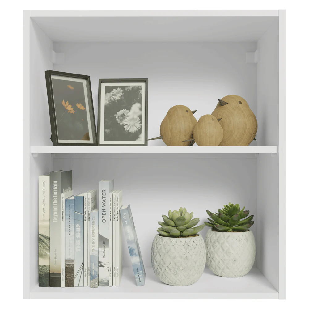 Armário Aéreo para Quarto 60 cm 2 Nichos Abertos Branco Neo Madesa - Image 4