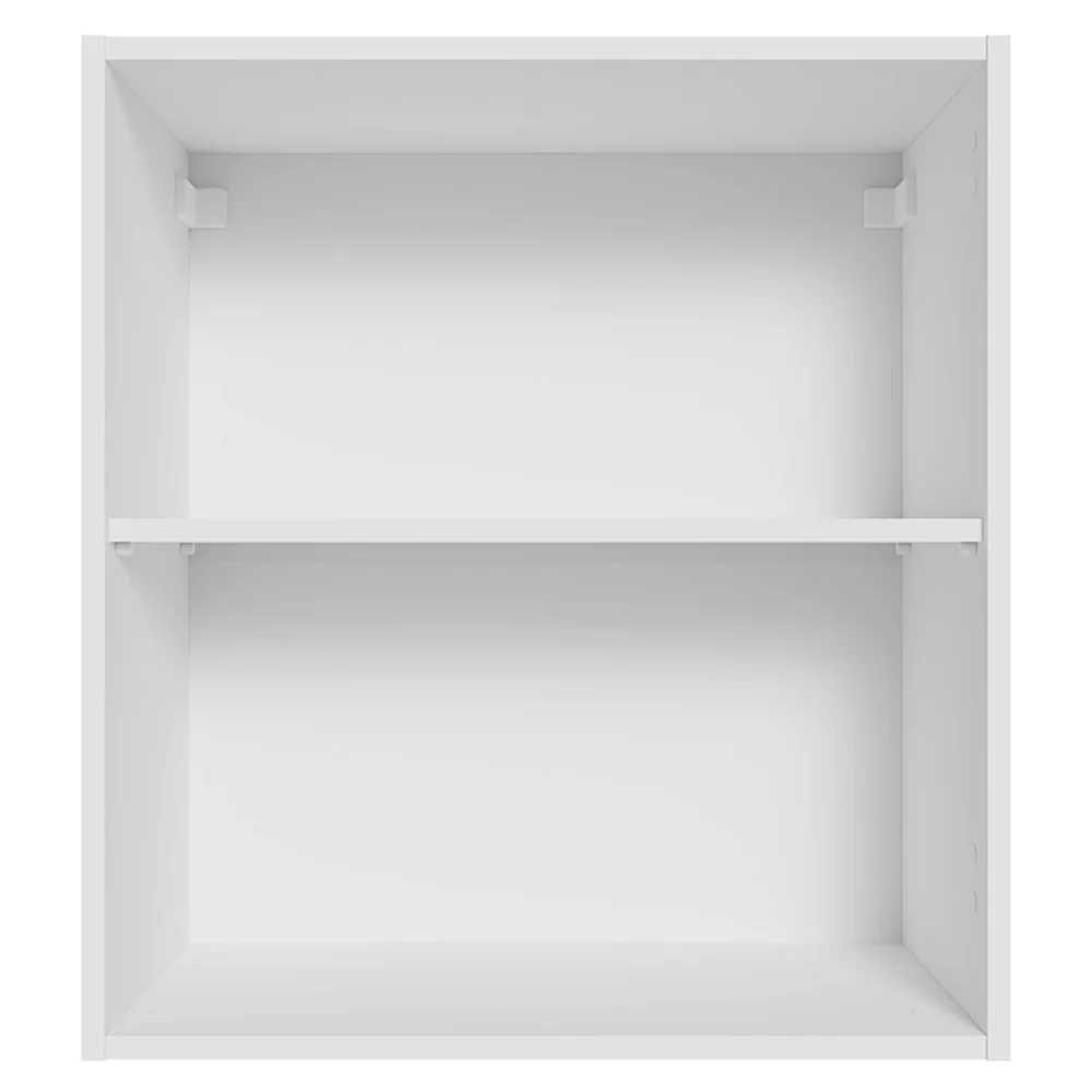 Armário Aéreo para Quarto 60 cm 2 Nichos Abertos Branco Neo Madesa - Image 5
