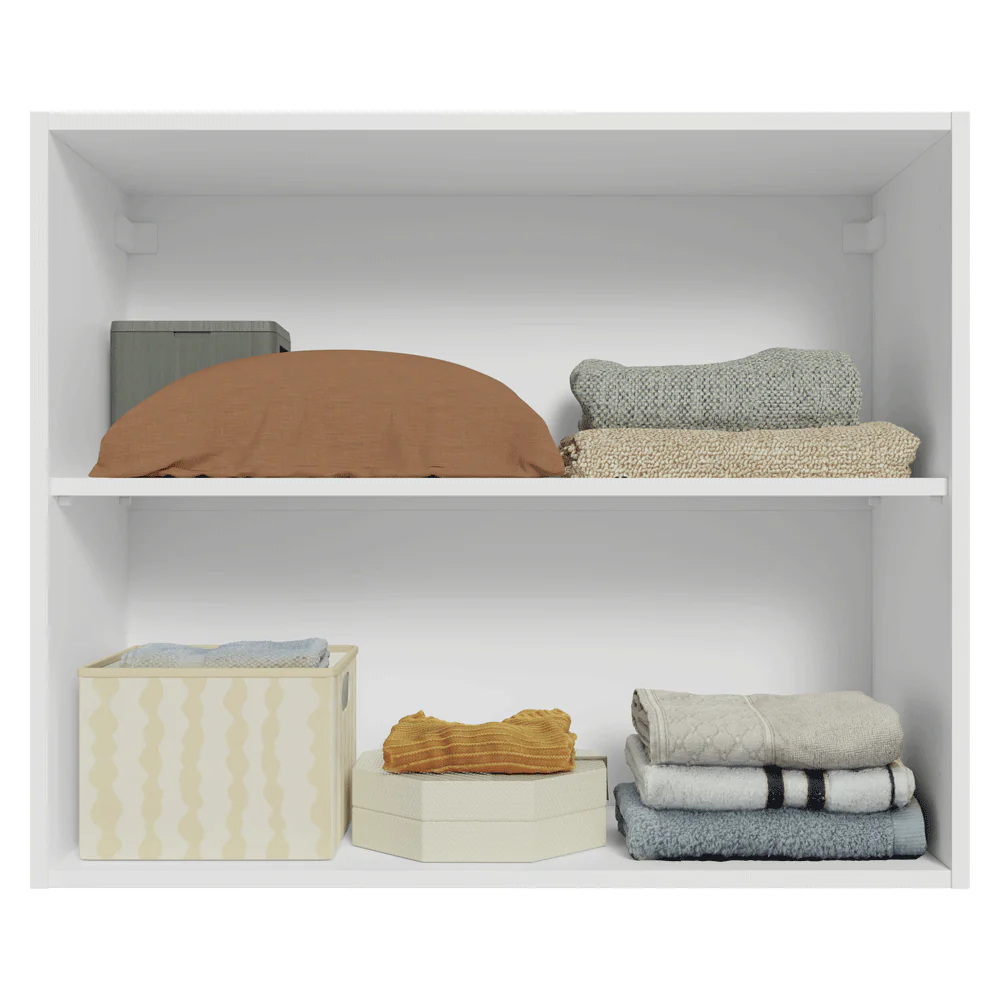 Armário Aéreo para Quarto 80 cm 2 Portas Branco Neo Madesa - Image 4