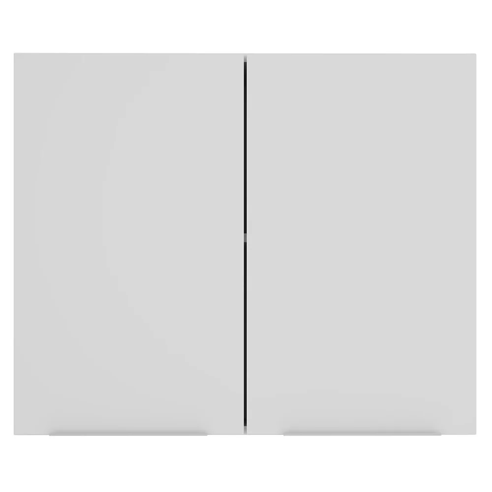 Armário Aéreo para Quarto 80 cm 2 Portas Branco Neo Madesa - Image 8