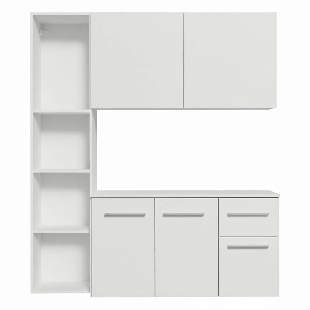 Armário de Cozinha Compacta 120cm Branco Easy Madesa - Image 7