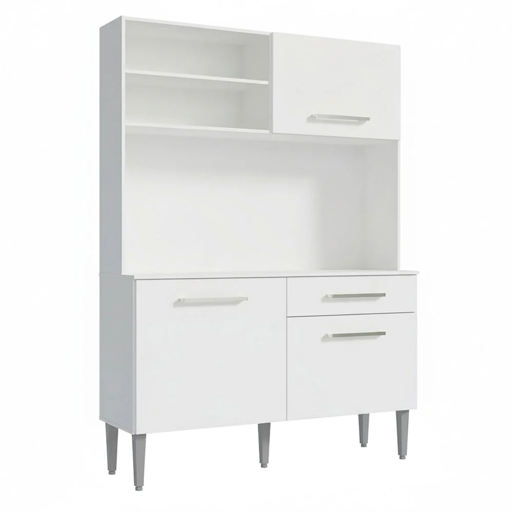 Armário de Cozinha Compacta 120cm Branco Life Madesa - Image 6