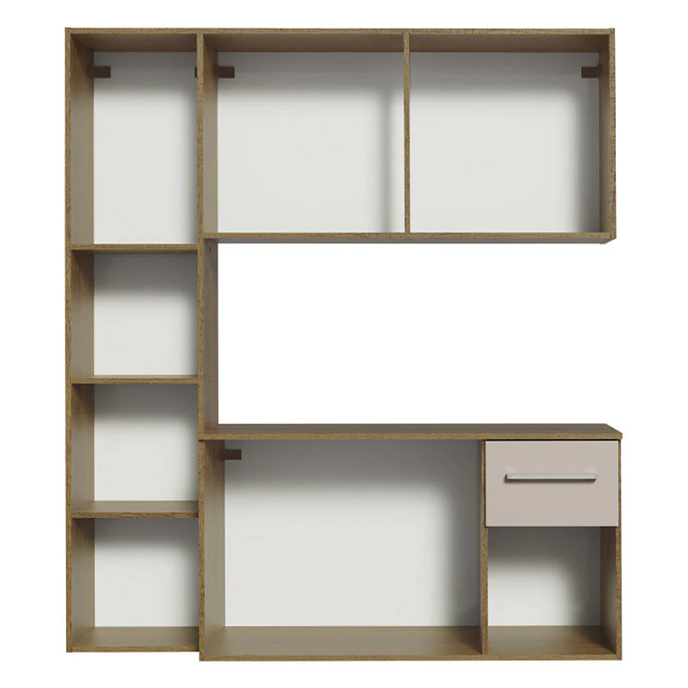 Armário de Cozinha Compacta 120cm Rustic/Crema Easy Madesa - Image 9