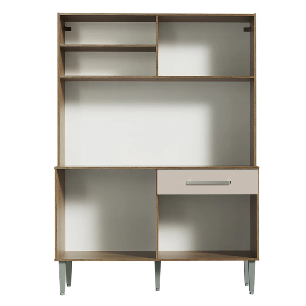 Armário de Cozinha Compacta 120cm Rustic/Crema Life Madesa - Image 8