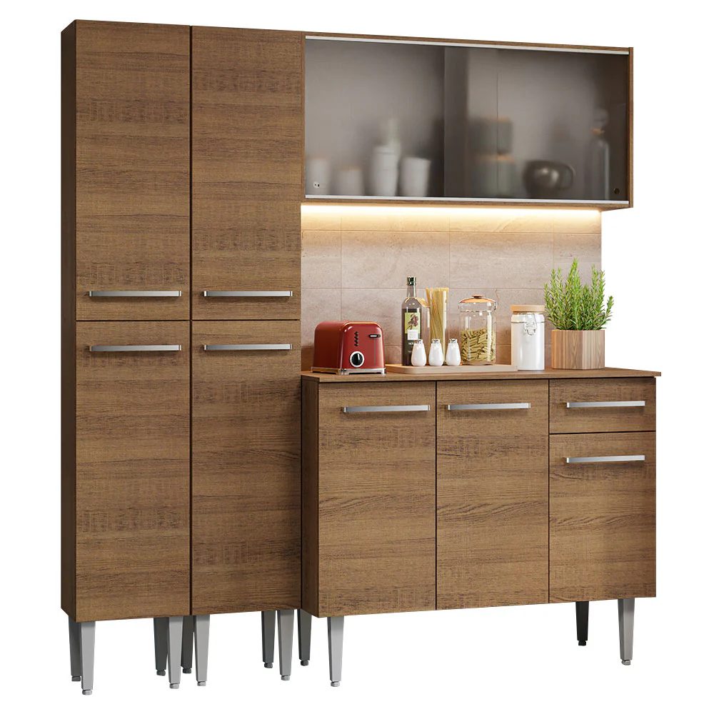 Armário de Cozinha Compacta 169cm Rustic Emilly Madesa 10 - Image 2