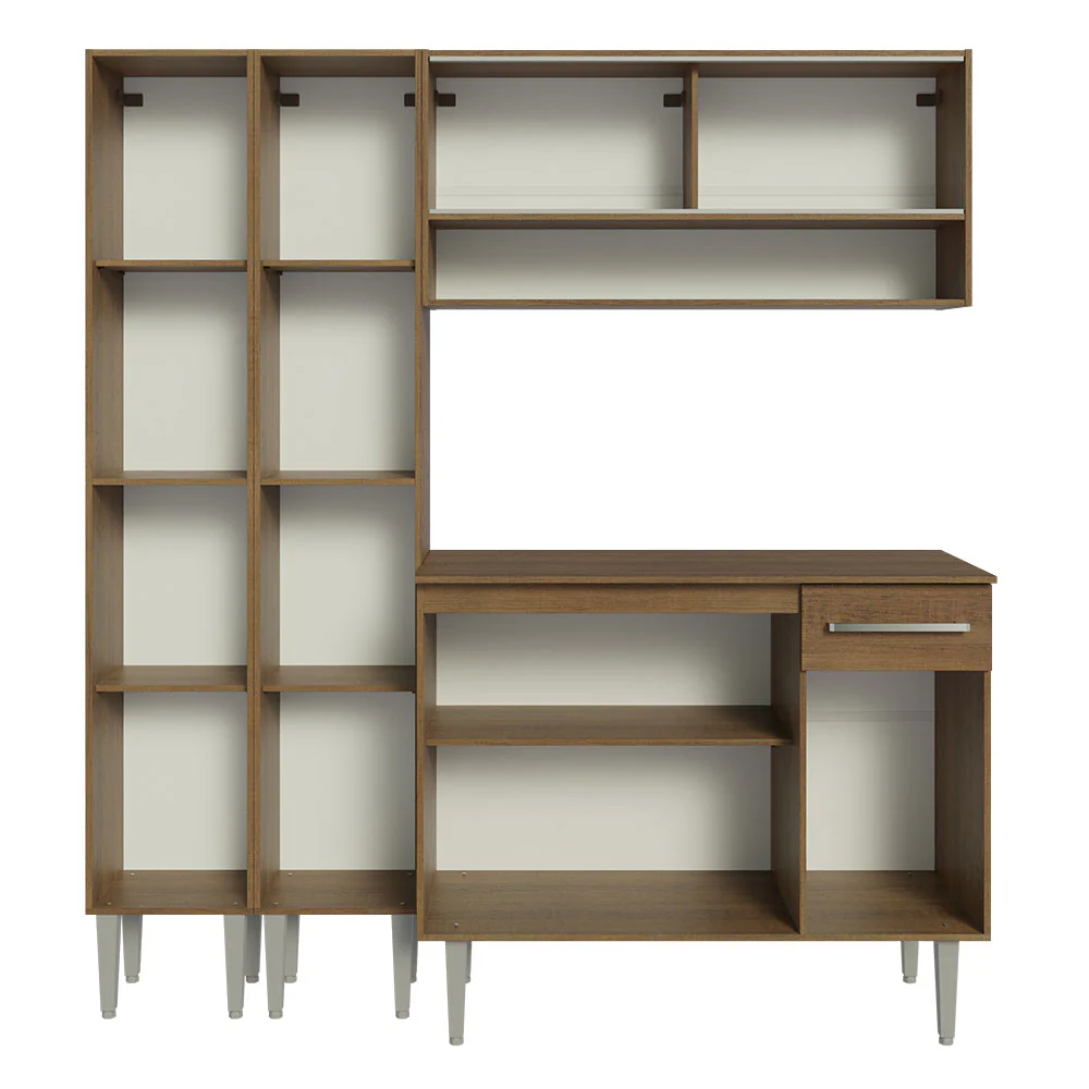 Armário de Cozinha Compacta 169cm Rustic Emilly Madesa 13 - Image 6
