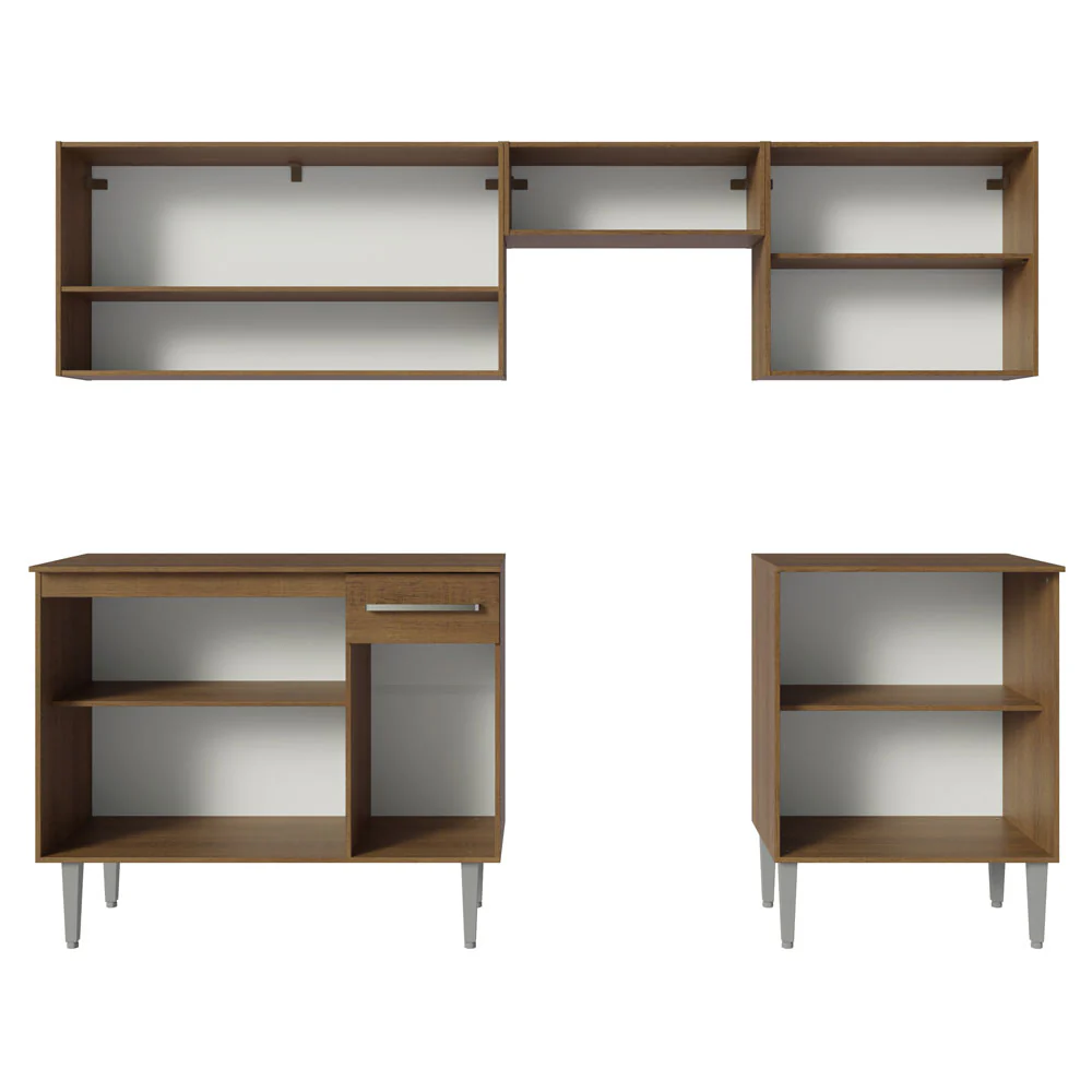 Armário de Cozinha Compacta 229cm Rustic Emilly Madesa 15 - Image 6