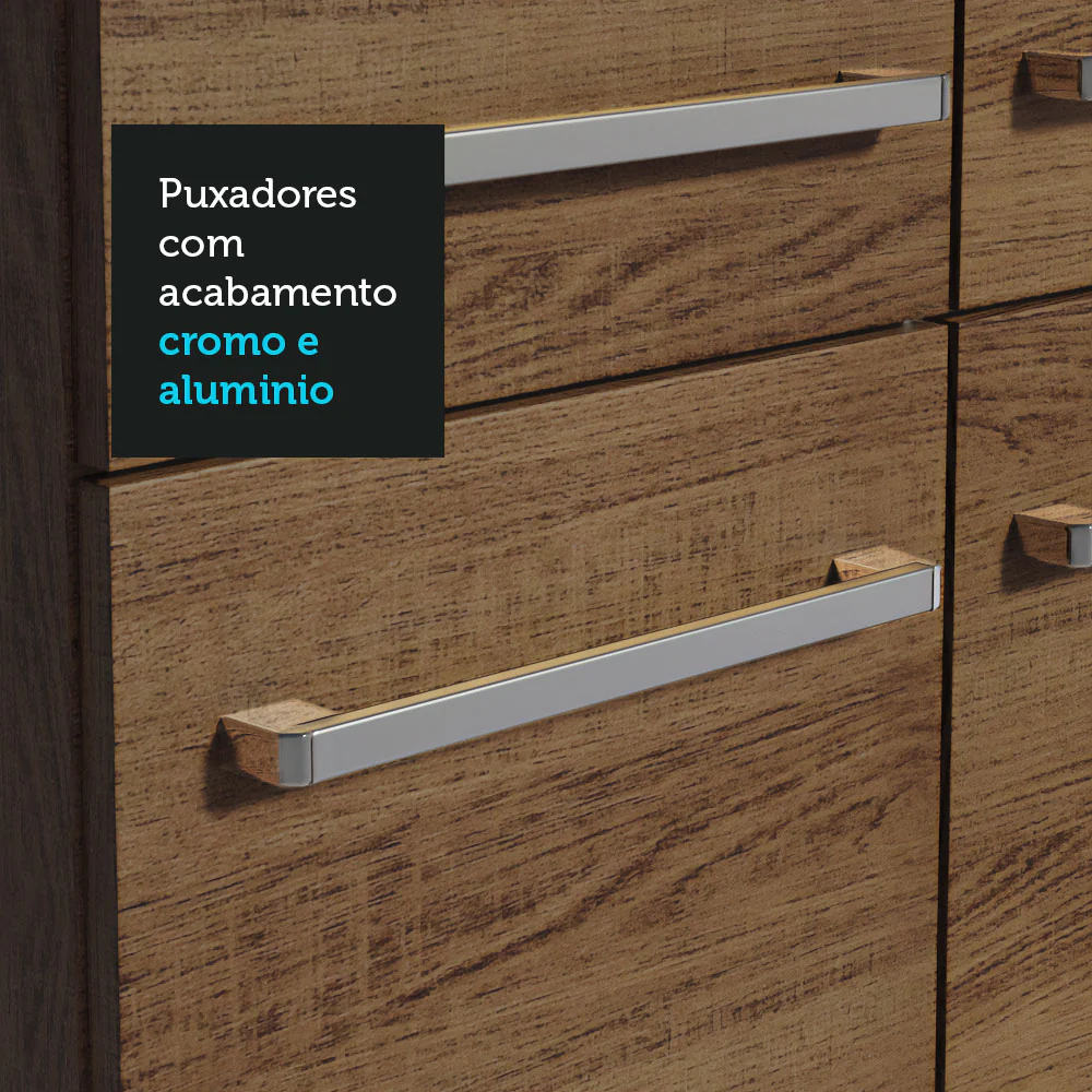 Armário de Cozinha Compacta 229cm Rustic Emilly Madesa 15 - Image 7