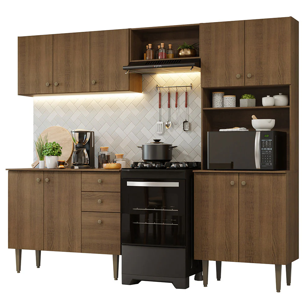 Armário de Cozinha Compacta 235cm Rustic Gourmet Madesa 01 - Image 2