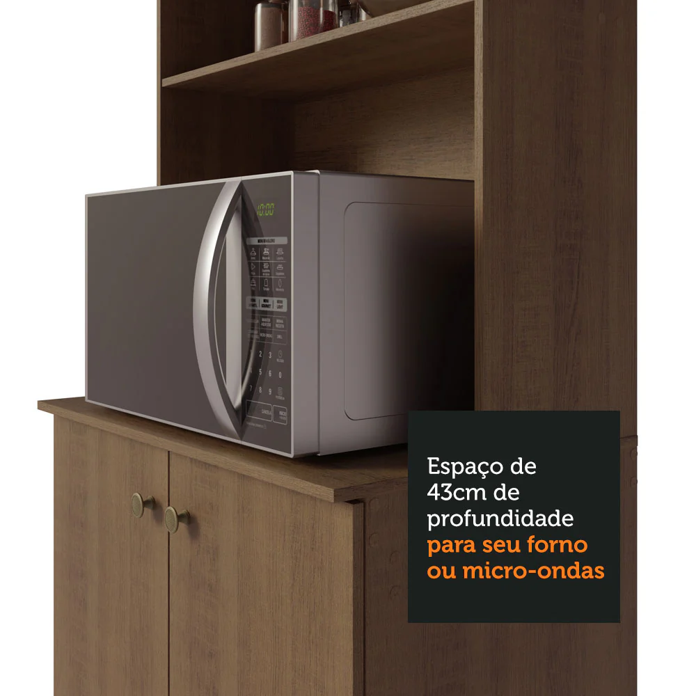 Armário de Cozinha Compacta 235cm Rustic Gourmet Madesa 01 - Image 7