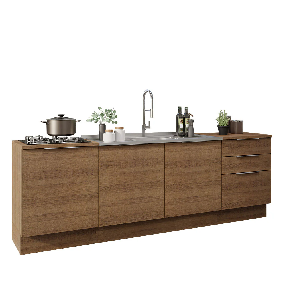 Armário de Cozinha Compacta 240cm Rustic Stella Madesa 01 - Image 2