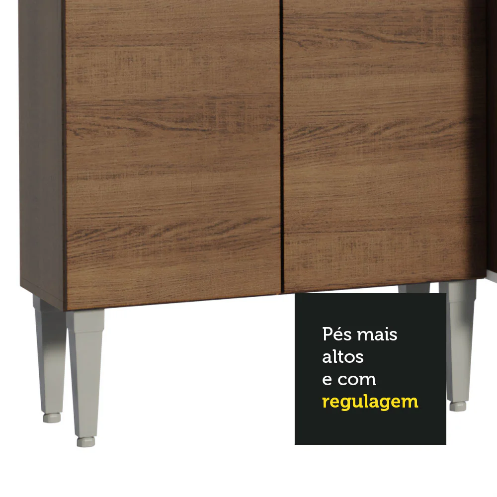 Armário de Cozinha Compacta 261 cm Rustic Emilly Madesa 09 - Image 8