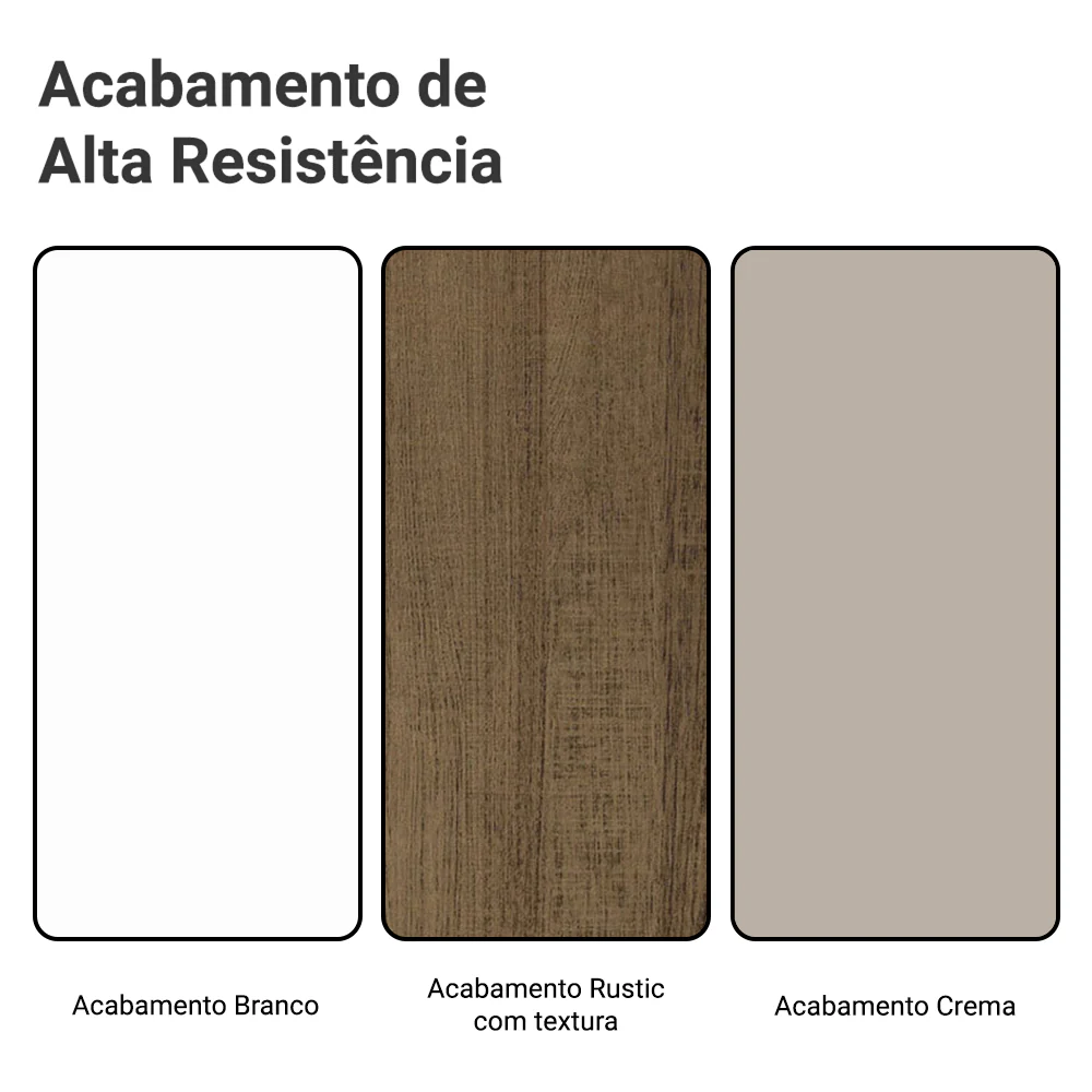 Armário de Cozinha Compacta 100% MDF 180 cm Branco/Rustic/Crema Smart Madesa 03 - Image 10