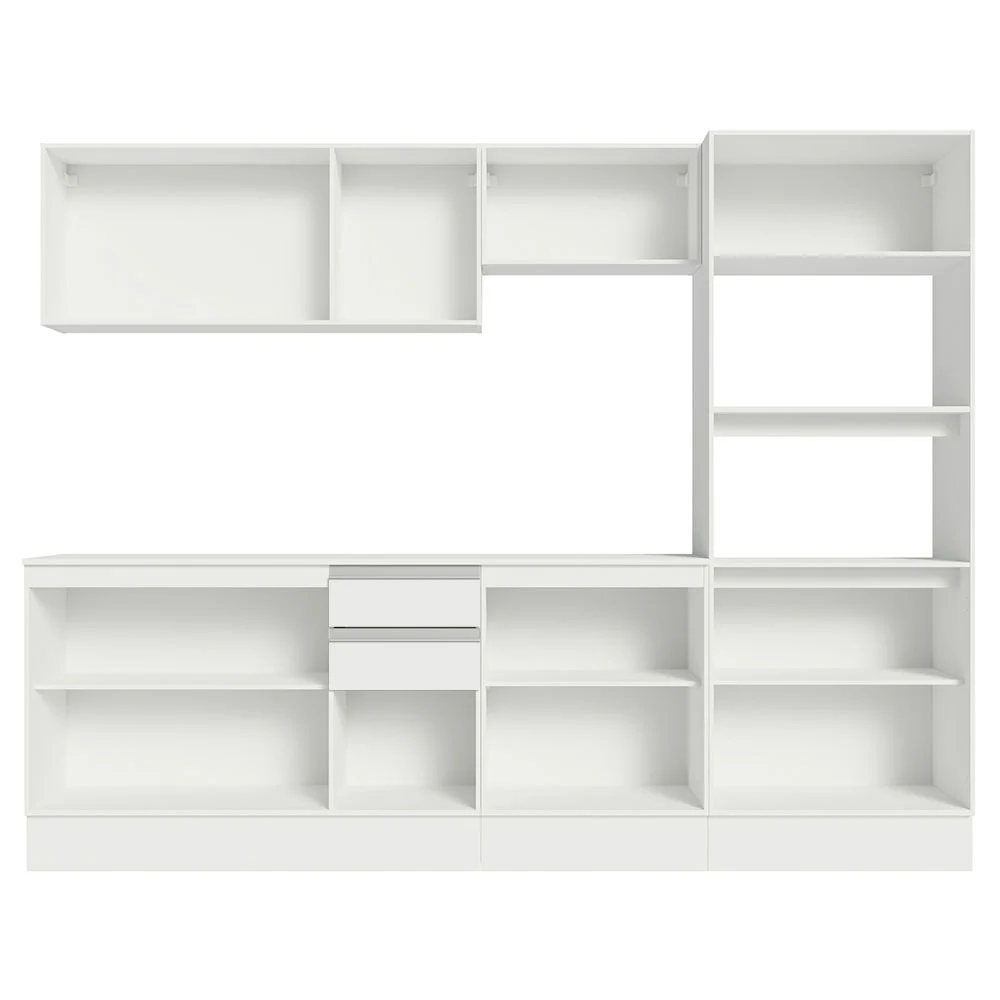Armário de Cozinha Completa 100% MDF 250 cm Branco Smart Madesa 02 - Image 11