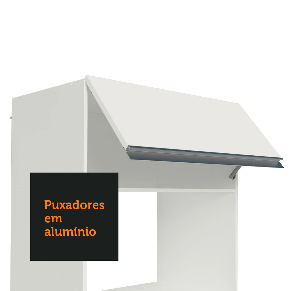 Armário de Cozinha Completa 100% MDF 250cm Branco Smart Madesa 03 - Image 7