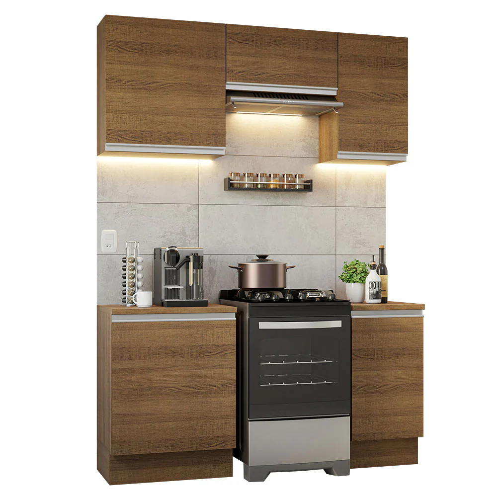 Armário de Cozinha Compacta 160cm Rustic Glamy Madesa 07 - Image 2