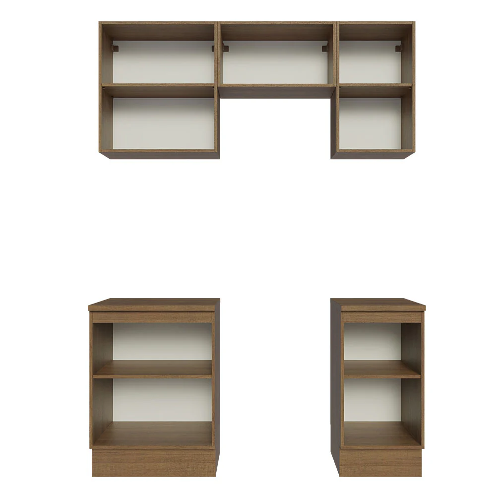 Armário de Cozinha Compacta 160cm Rustic Glamy Madesa 07 - Image 5
