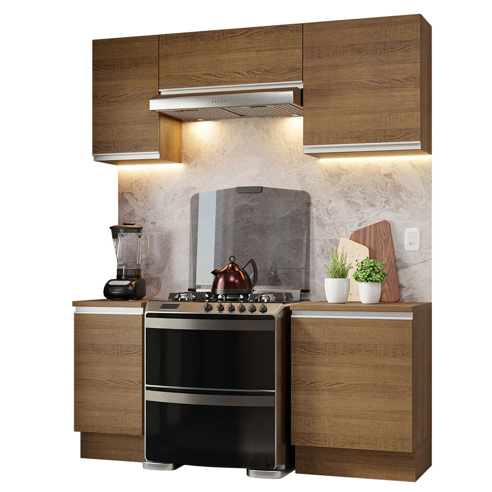Armário de Cozinha Compacta 180cm Rustic Glamy Madesa 12 - Image 2