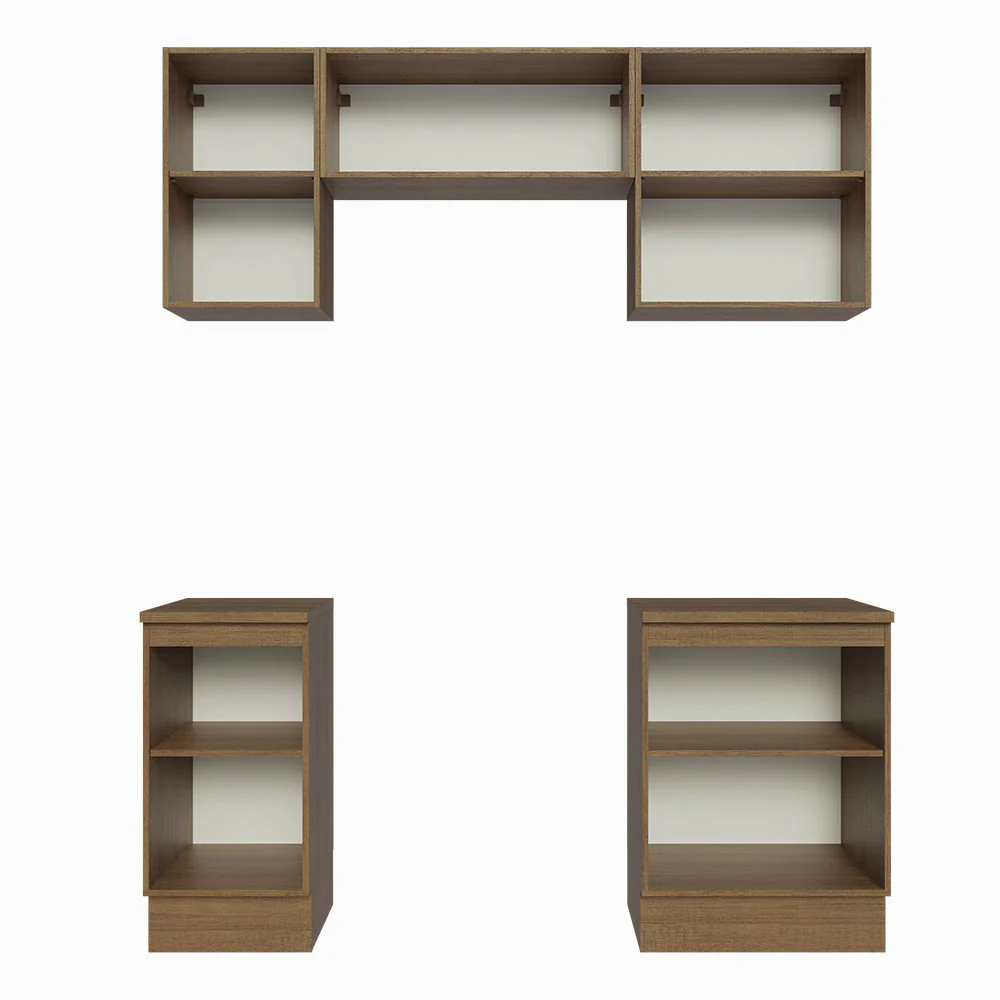 Armário de Cozinha Compacta 180cm Rustic Glamy Madesa 12 - Image 5