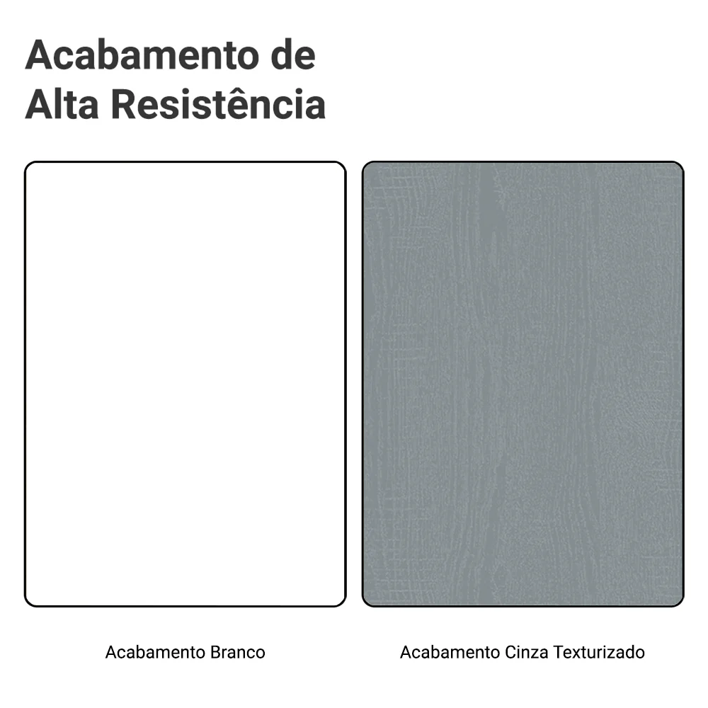 Armário de Cozinha Compacta 190cm com Cristaleira Branco/Cinza Agata Madesa 01 - Image 11