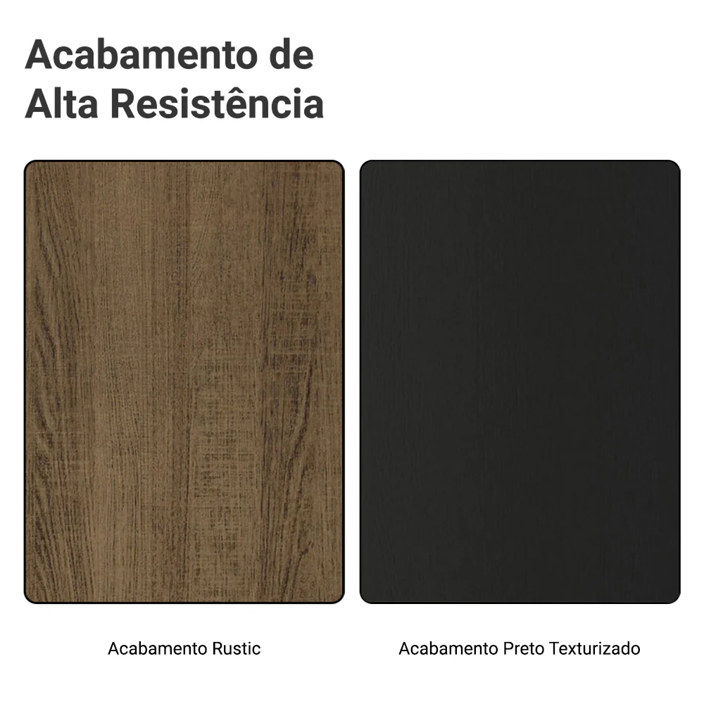 Armário de Cozinha Compacta 190cm Rustic/Preto Glamy Madesa 05 - Image 11