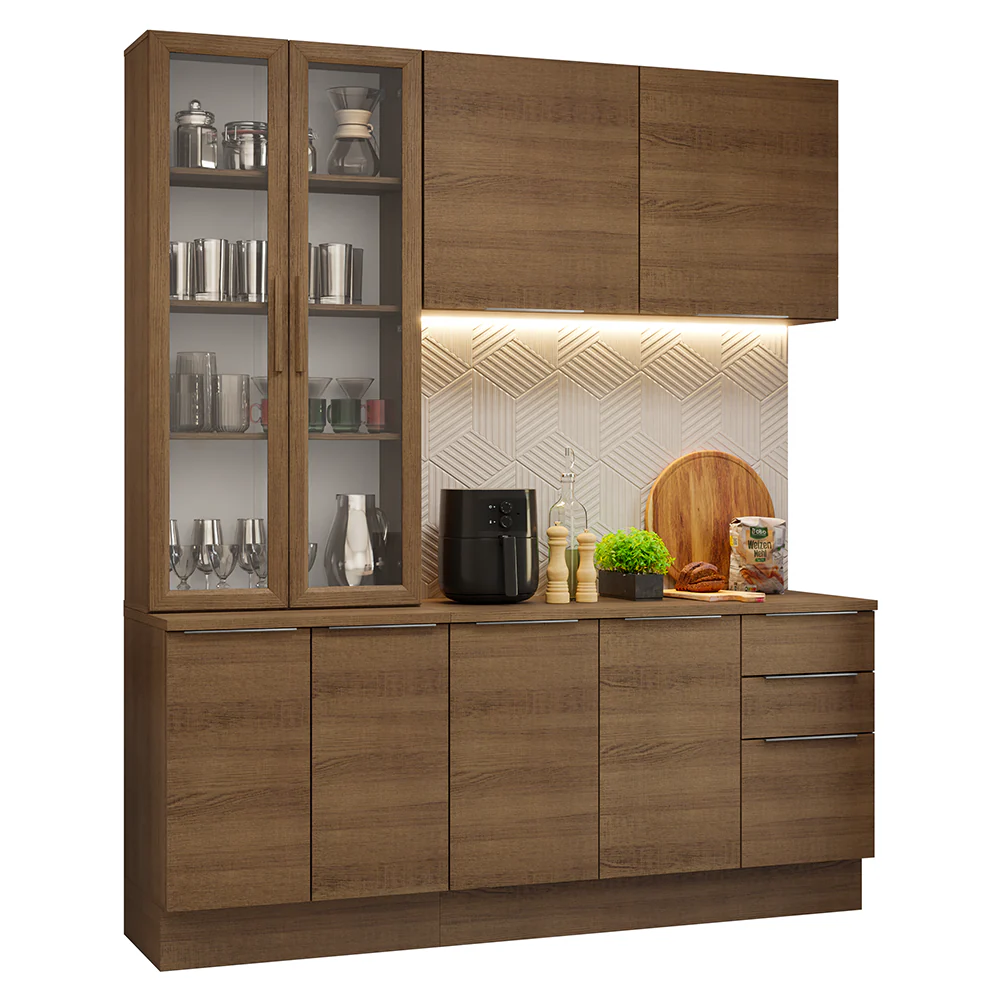 Armário de Cozinha Compacta 190cm Rustic Stella Madesa 03 - Image 2