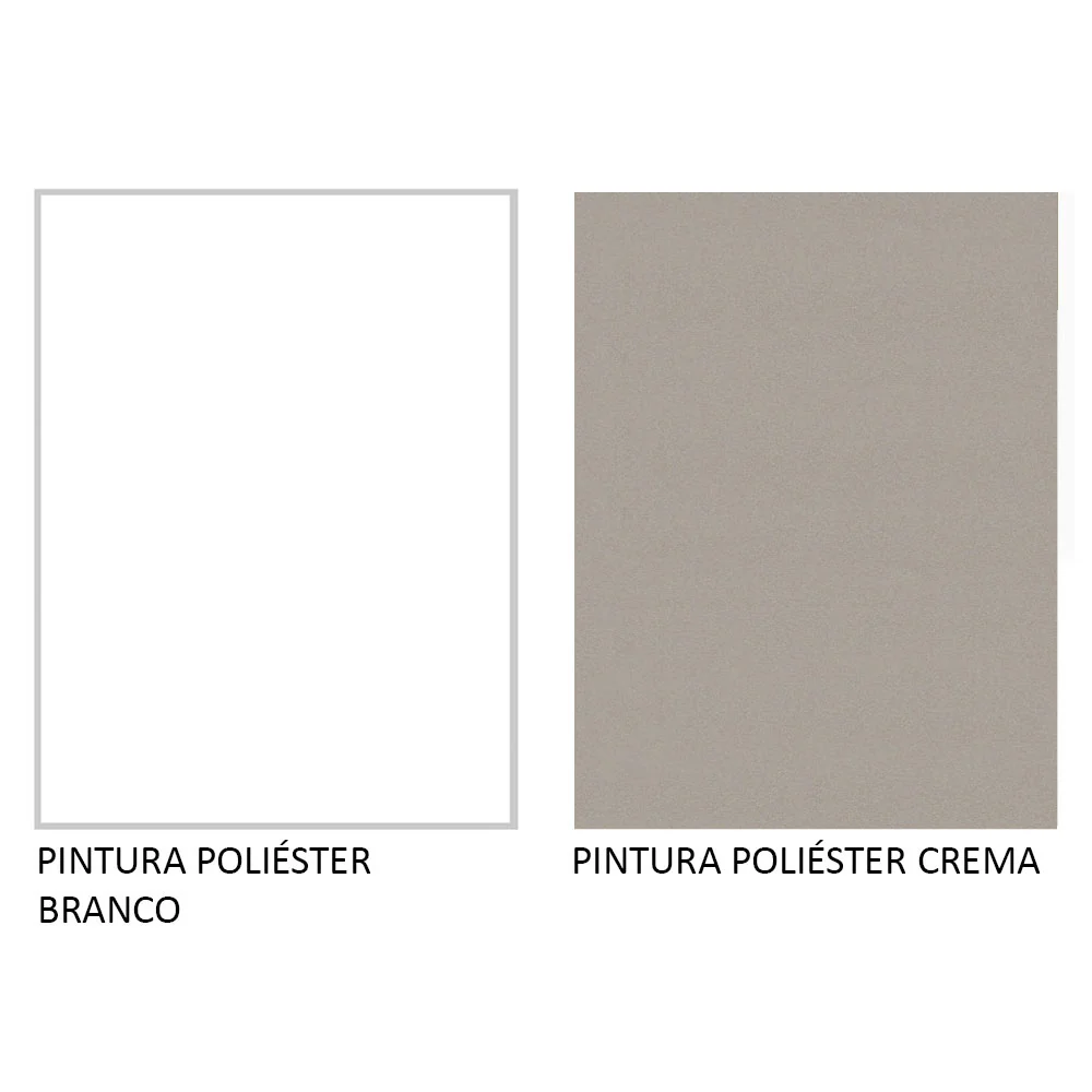 Armário de Cozinha Compacta 200cm Branco/Crema Glamy Madesa 07 - Image 10