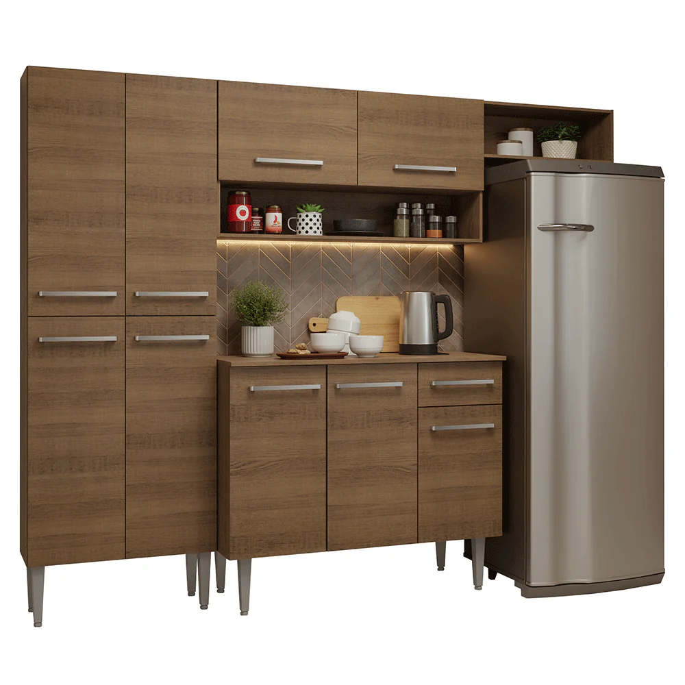 Armário de Cozinha Completa 229cm Rustic Emilly Madesa 016 - Image 2