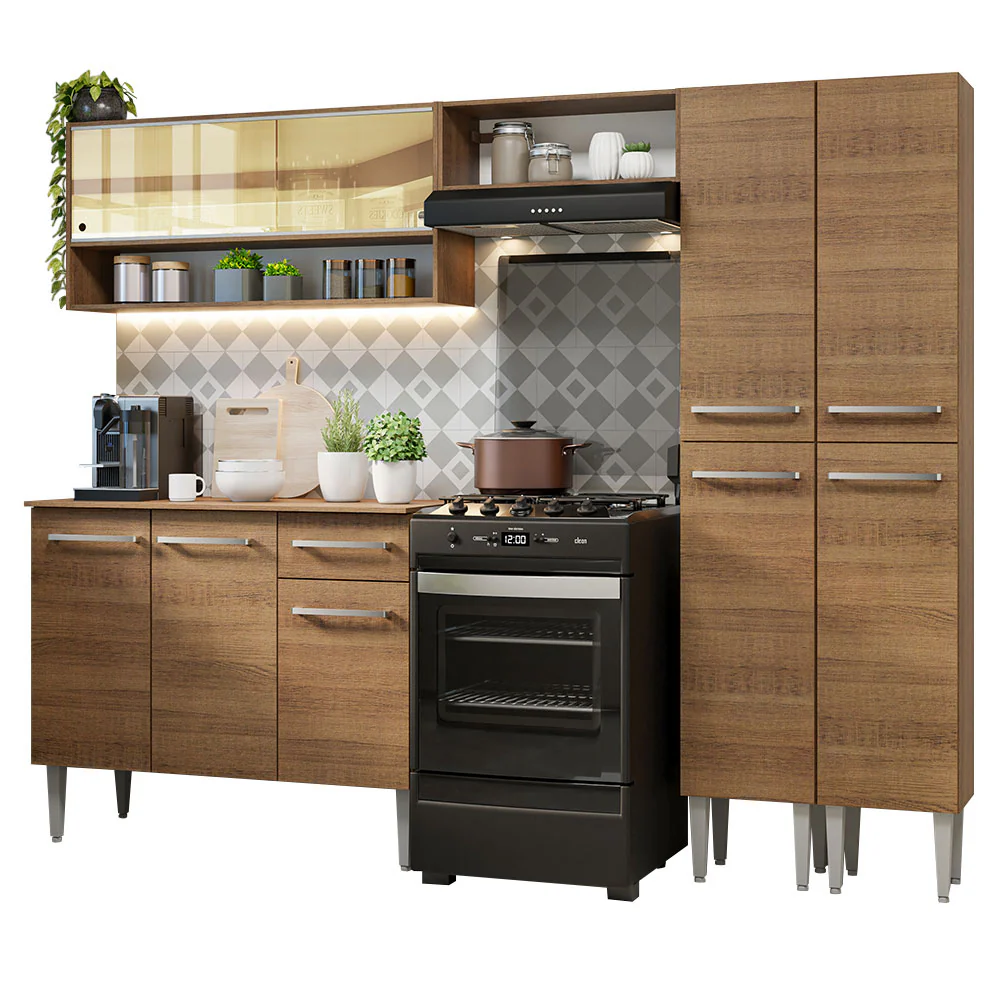 Armário de Cozinha Completa 229cm Rustic Emilly Madesa 04 - Image 2