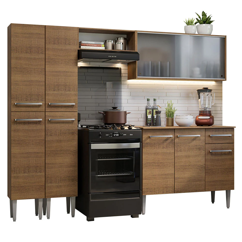 Armário de Cozinha Completa 229cm Rustic Emilly Madesa 05 - Image 2
