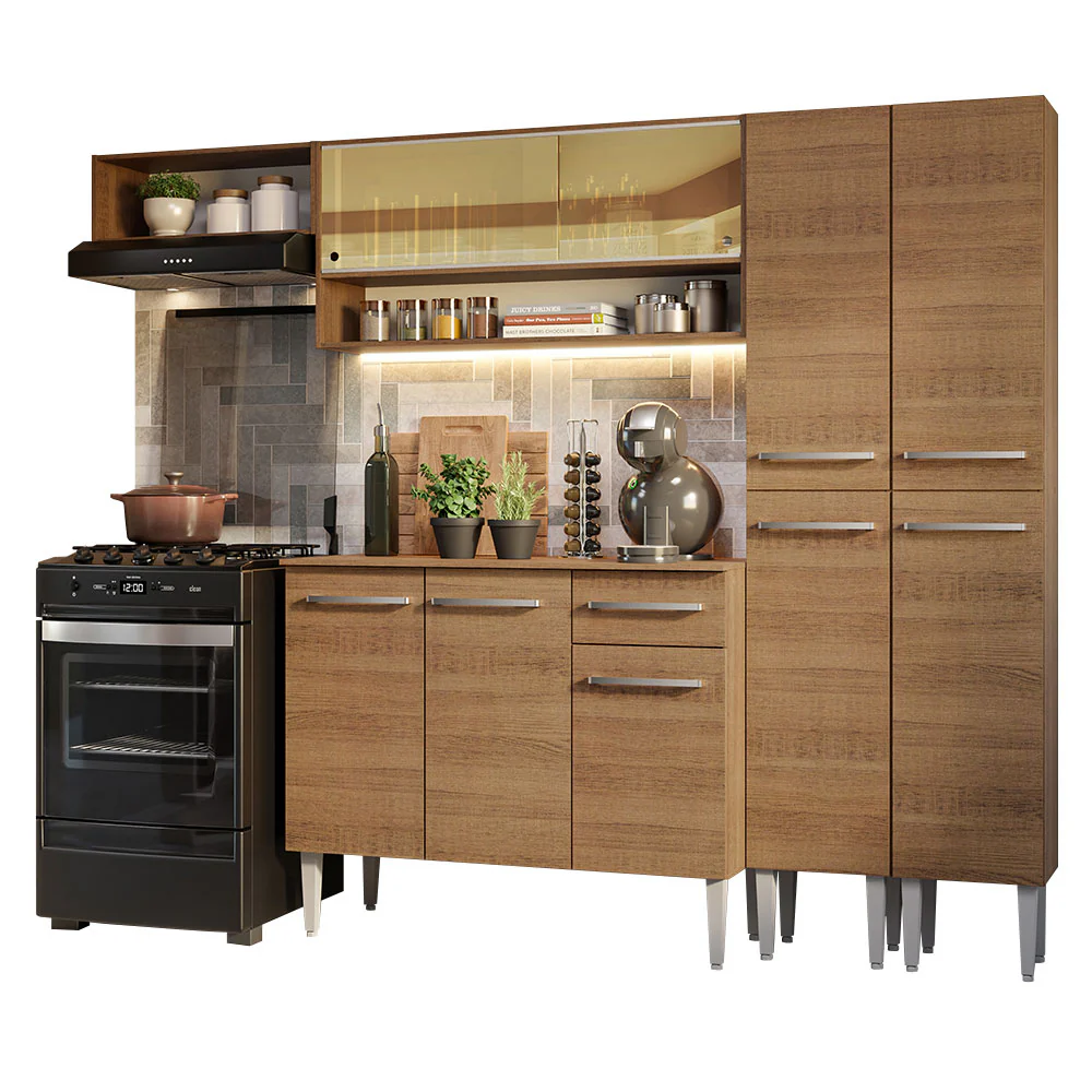 Armário de Cozinha Completa 229cm Rustic Emilly Madesa 07 - Image 2
