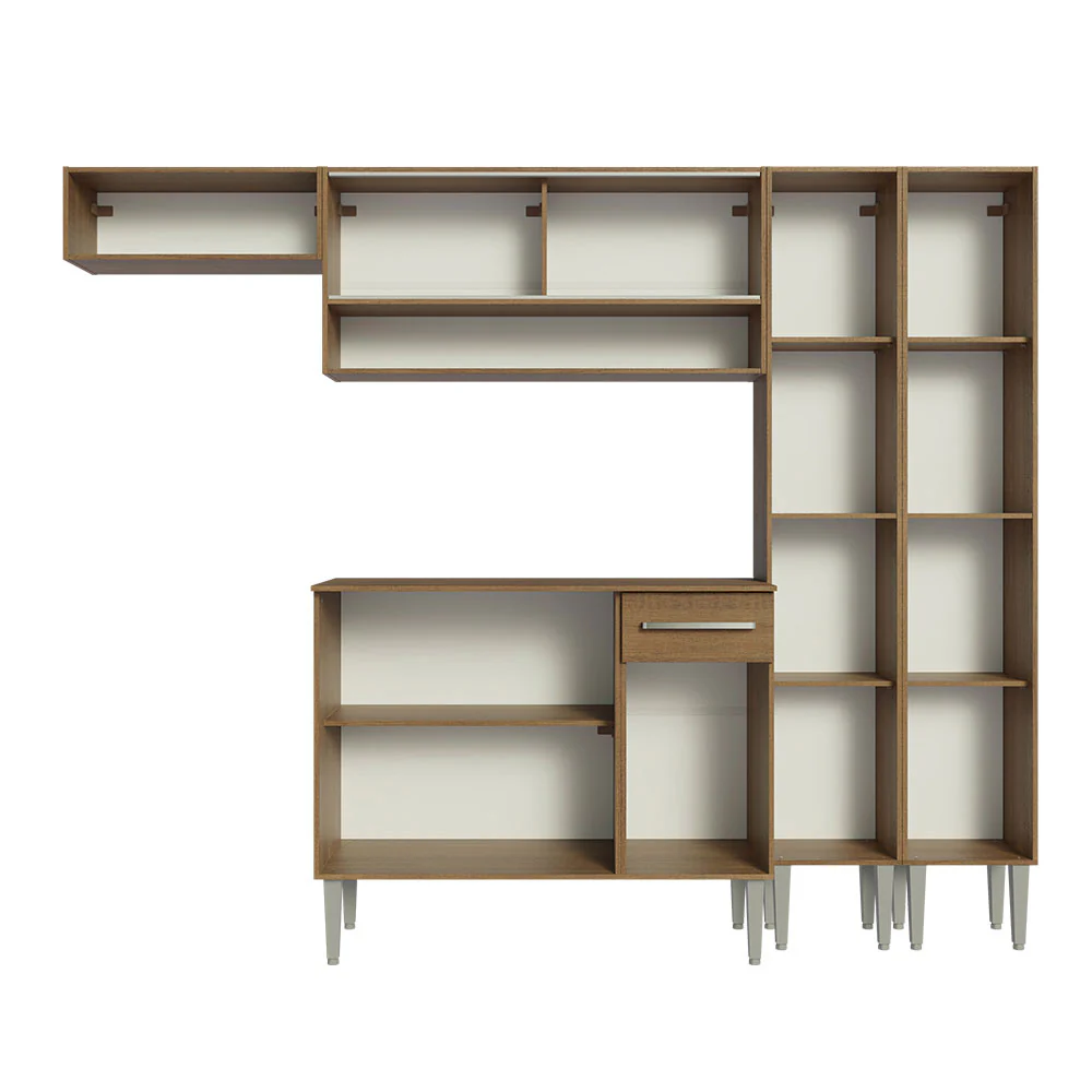 Armário de Cozinha Completa 229cm Rustic Emilly Madesa 07 - Image 6
