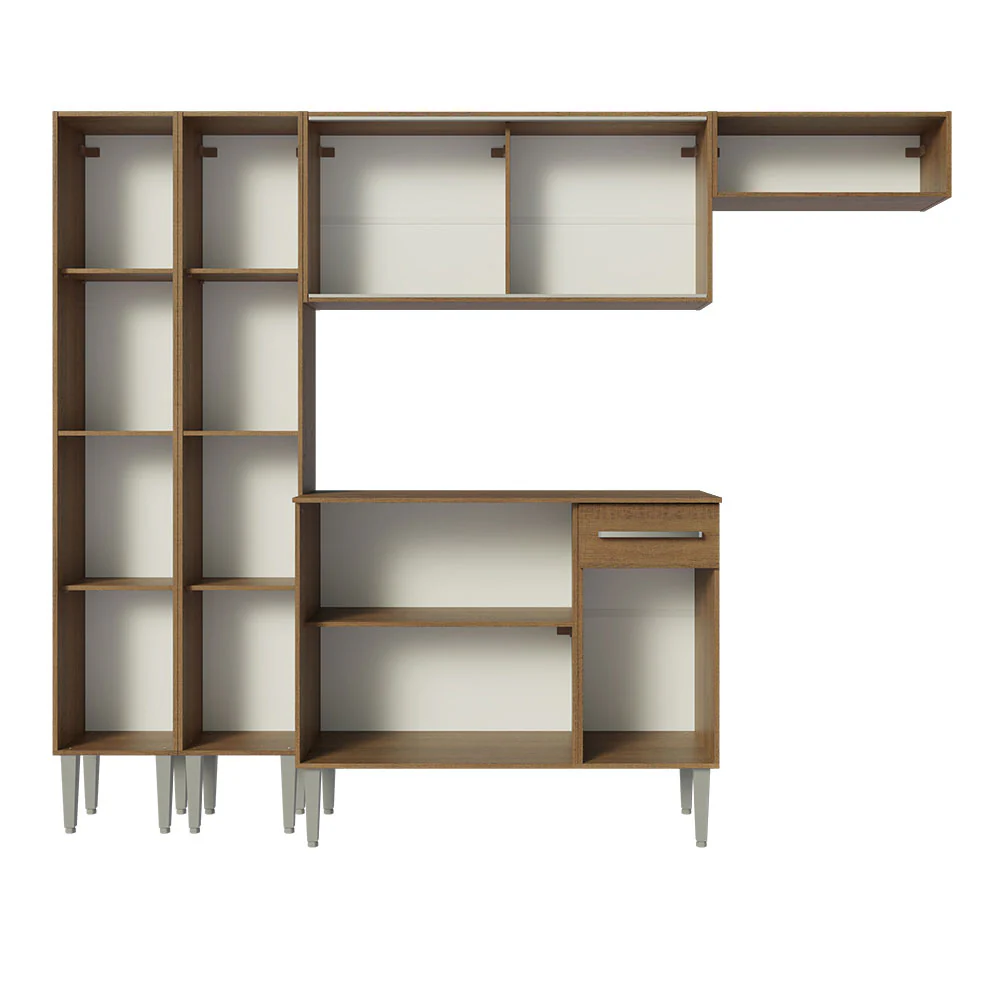 Armário de Cozinha Completa 229cm Rustic Emilly Madesa 08 - Image 6