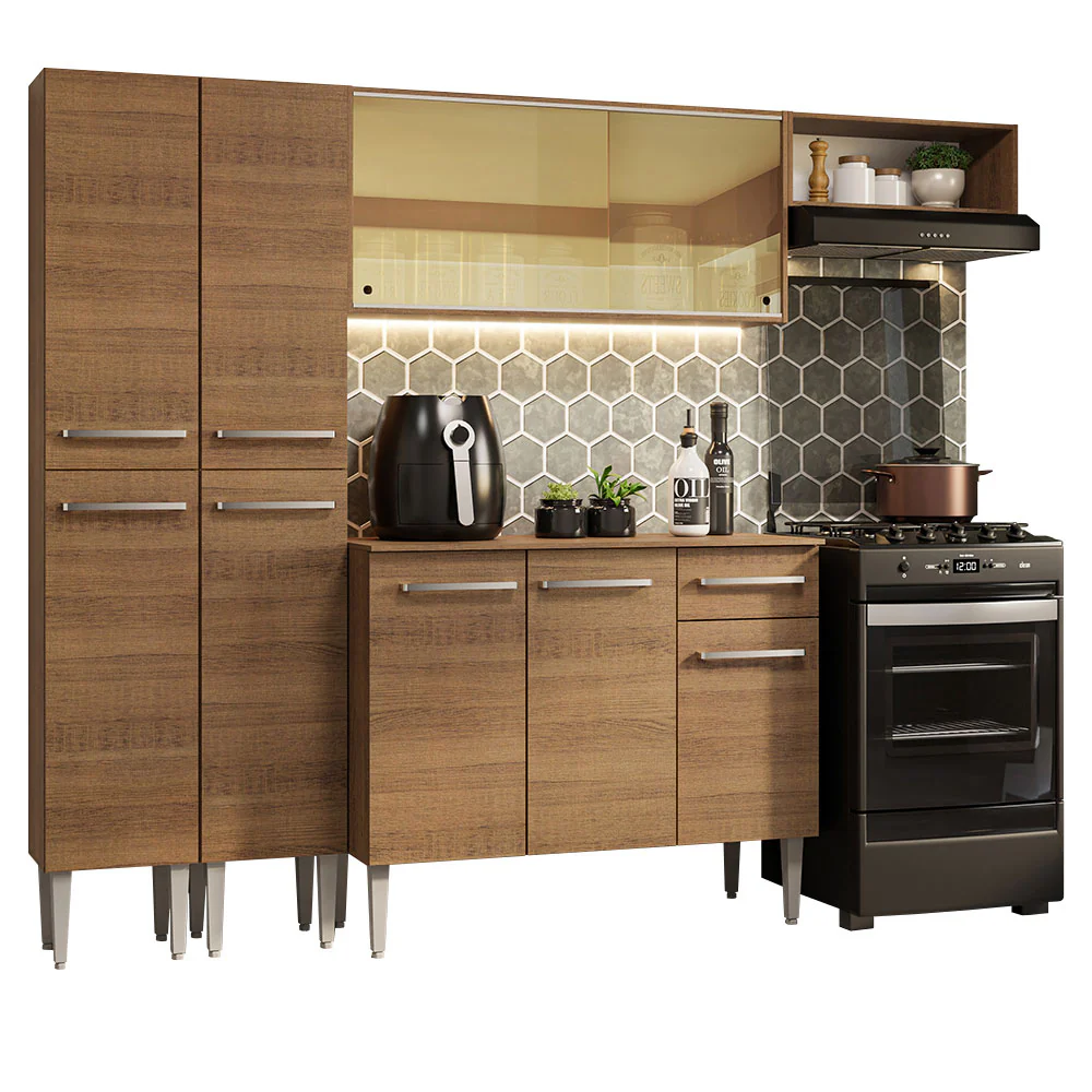 Armário de Cozinha Completa 229cm Rustic Emilly Madesa 09 - Image 2