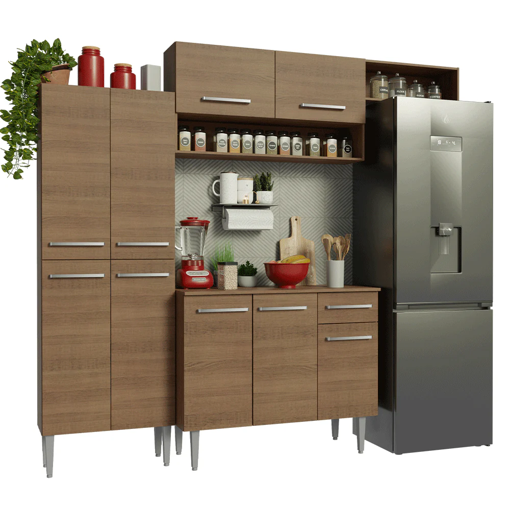 Armário de Cozinha Completa 229cm Rustic Emilly Madesa 18 - Image 2