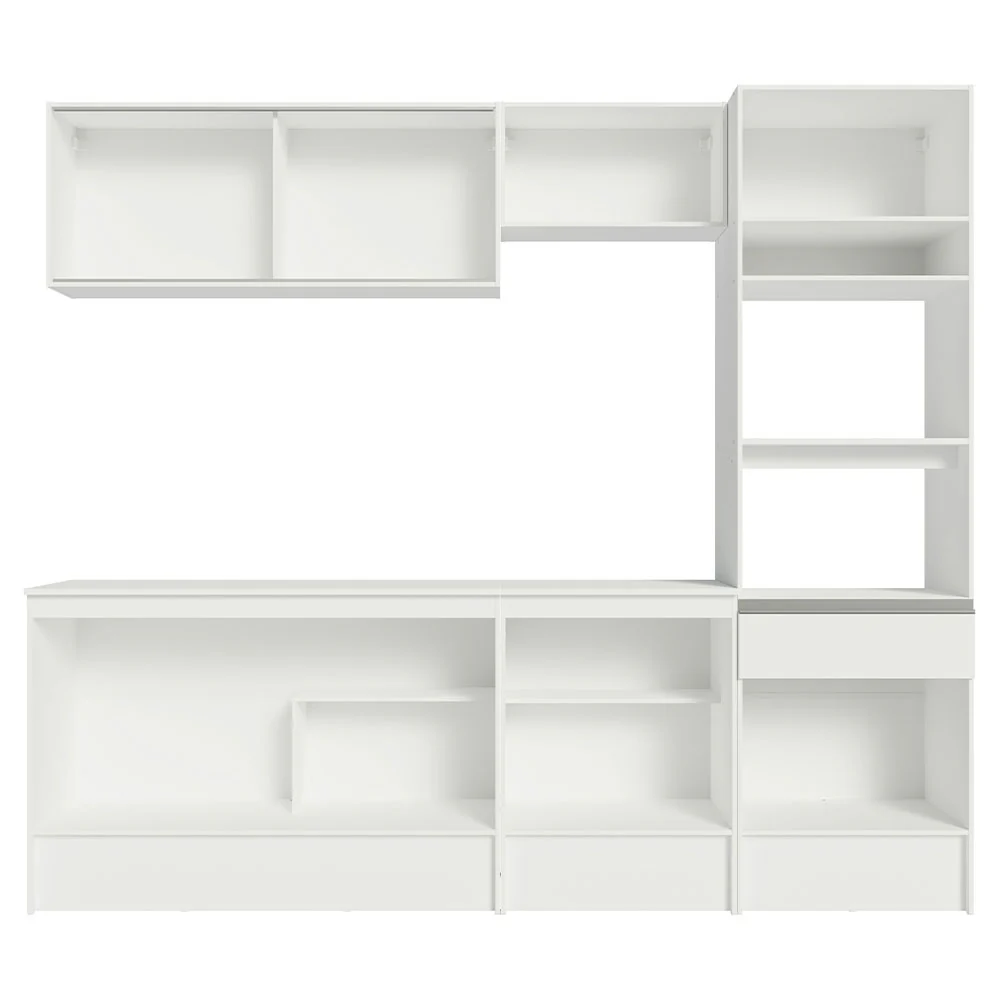 Armário de Cozinha Completa 240cm Branco Topazio Madesa 05 - Image 10