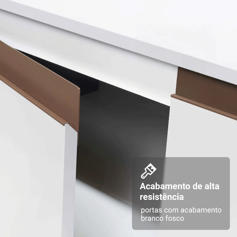 Armário de Cozinha Completa 250cm Branco Reims Madesa 07 - Image 8