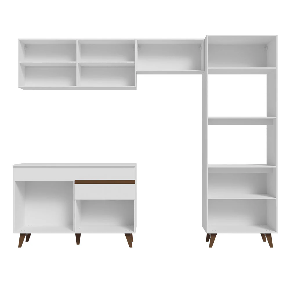Armário de Cozinha Completa 260cm Branco Reims Madesa 09 - Image 11