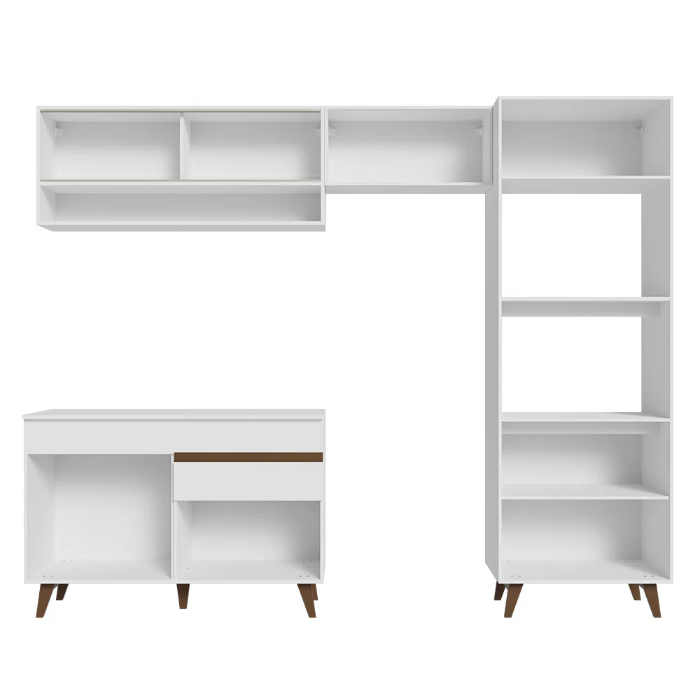 Armário de Cozinha Completa 260cm Branco Reims Madesa 12 - Image 12