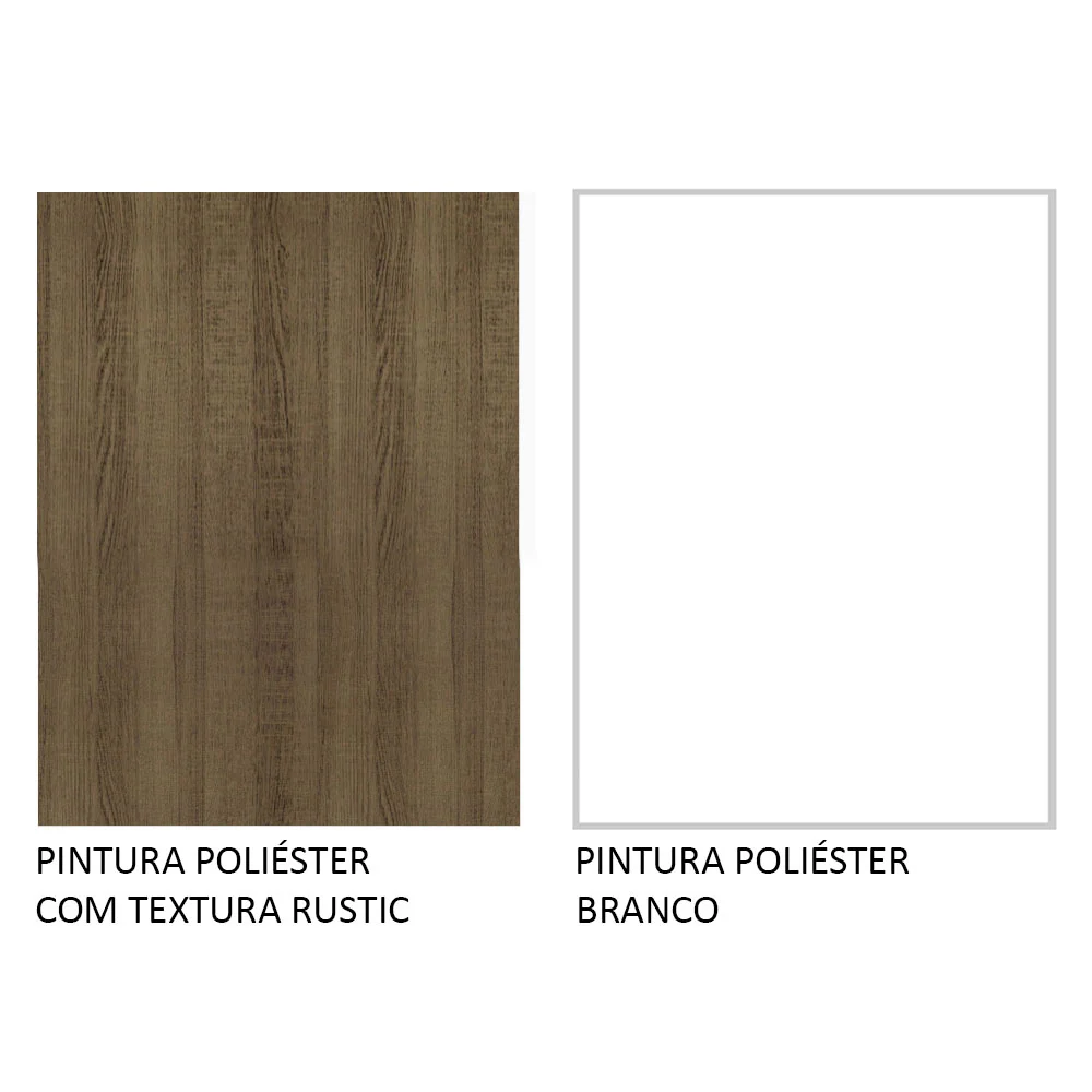 Armário de Cozinha Completa 260cm Rustic/Branco Glamy Madesa 04 - Image 10