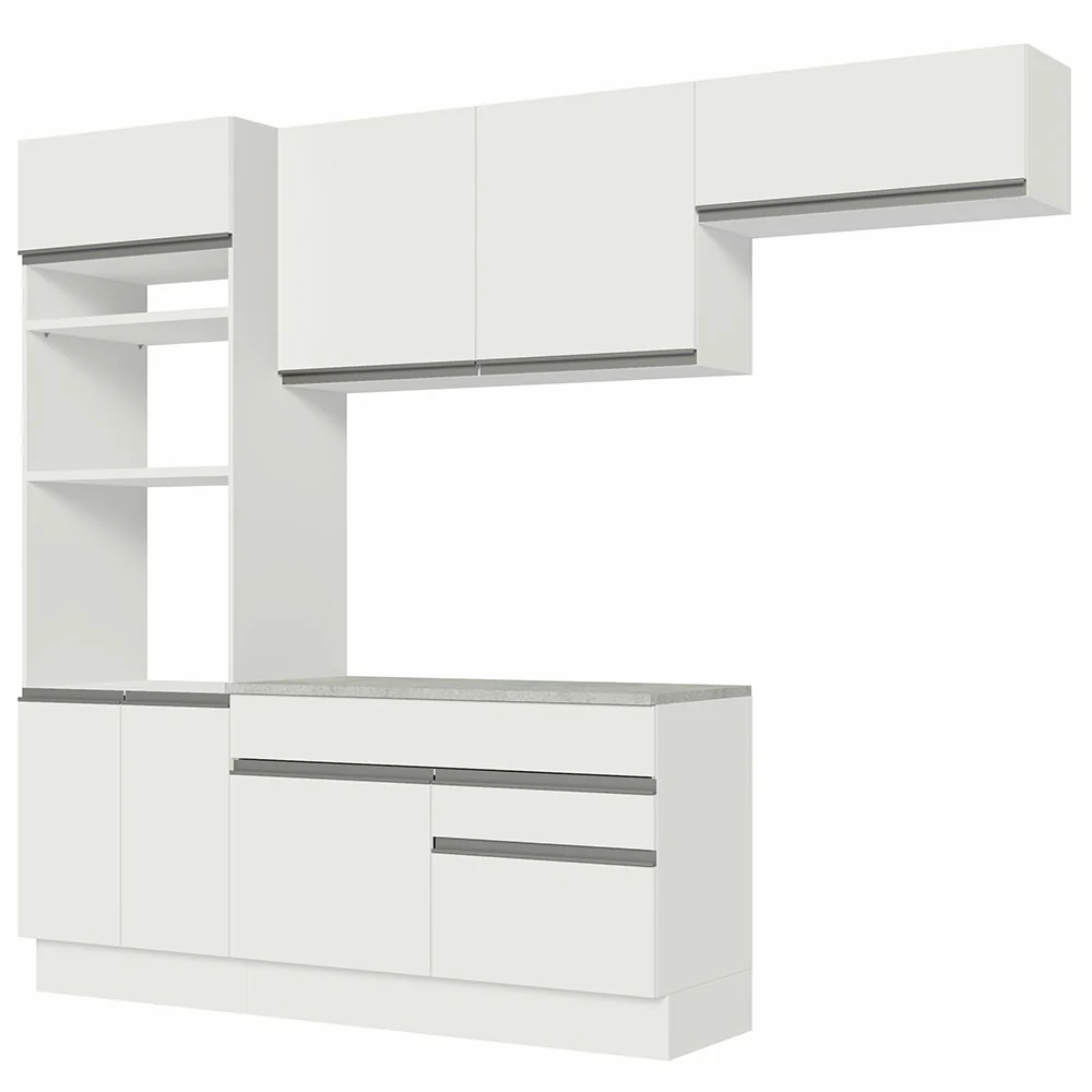 Armário de Cozinha Completa 270cm Branco Glamy Madesa 14 - Image 11