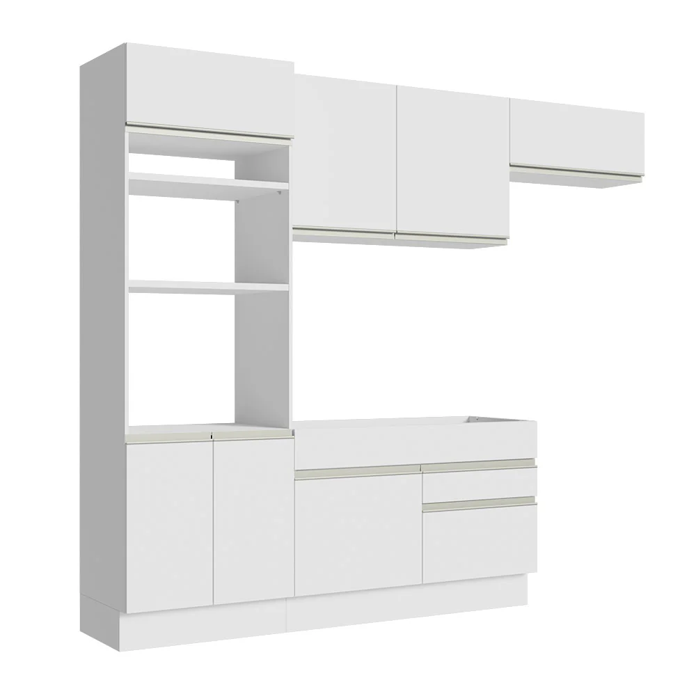 Armário de Cozinha Completa 270cm Branco Glamy Madesa 15 - Image 11