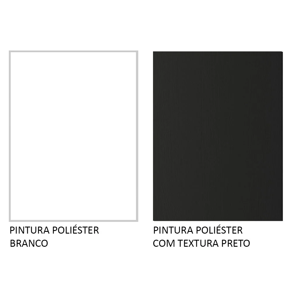 Armário de  Cozinha Completa 270cm Branco/Preto Agata Madesa 07 - Image 10