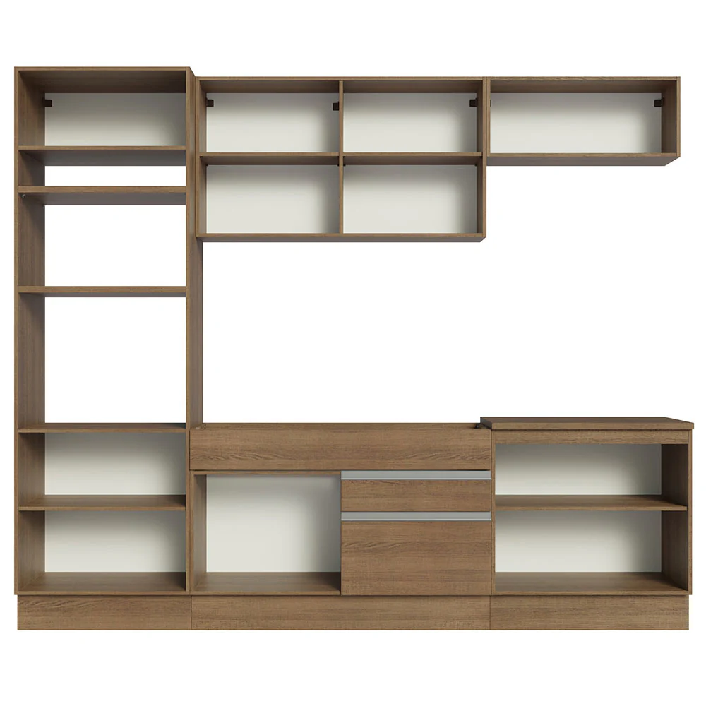 Armário de Cozinha Completa 270cm Rustic Glamy Madesa 13 - Image 11