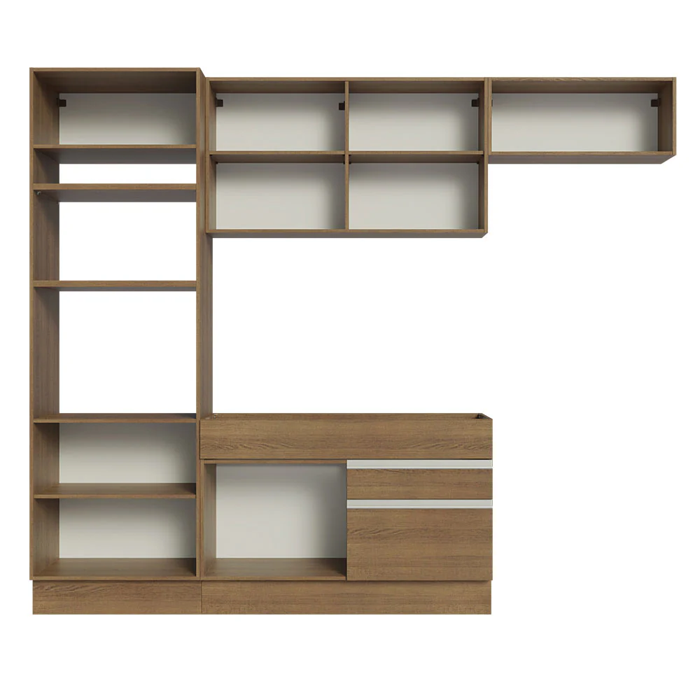 Armário de Cozinha Completa 270cm Rustic Glamy Madesa 15 - Image 11