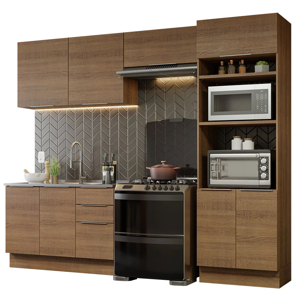 Armário de Cozinha Completa 270cm Rustic Stella Madesa 05 - Image 2