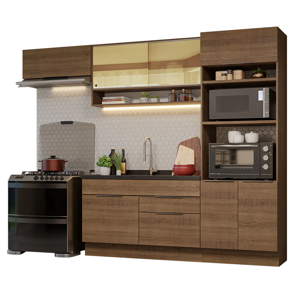 Armário de Cozinha Completa 270cm Rustic Stella Madesa 09 - Image 2