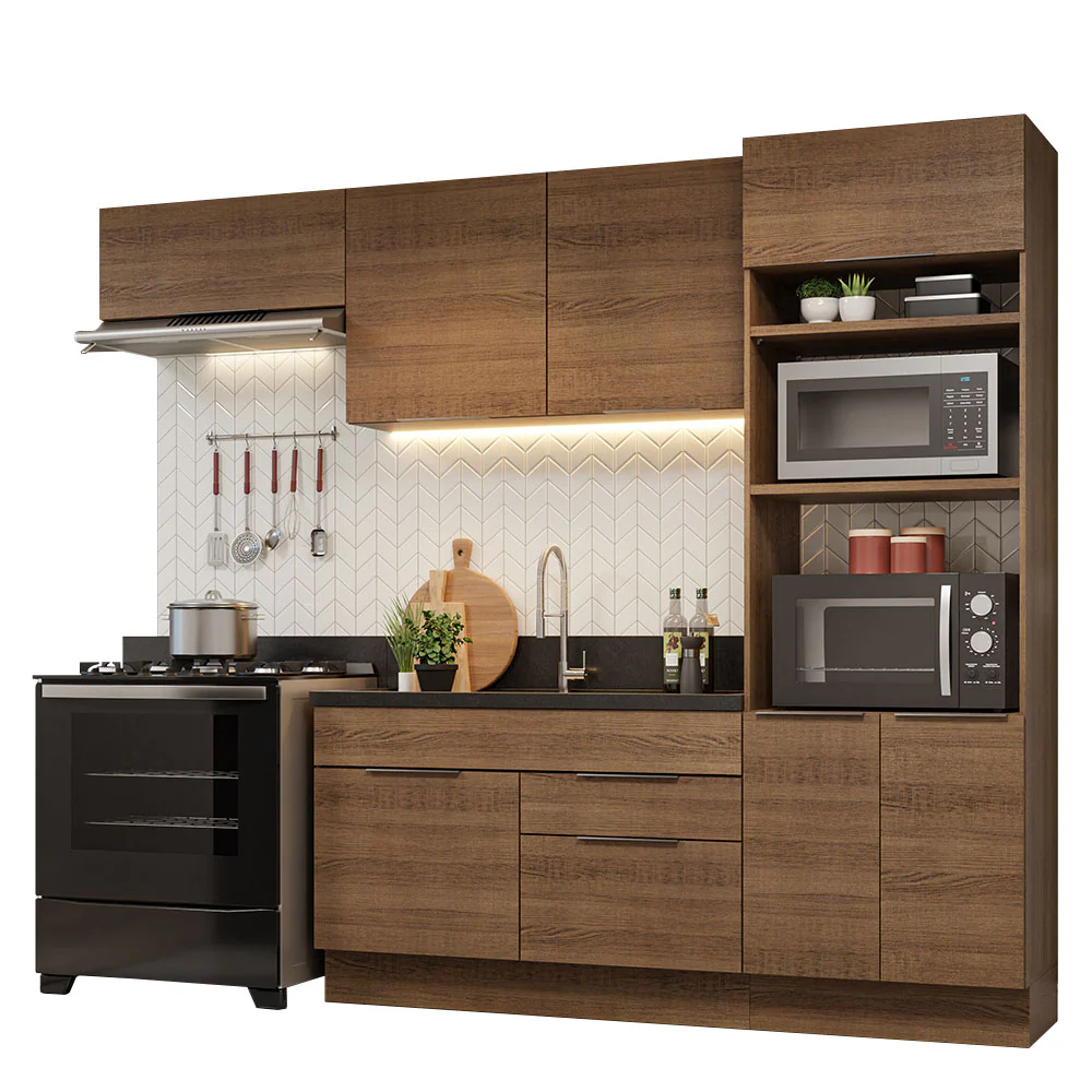 Armário de Cozinha Completa 270cm Rustic Stella Madesa 10 - Image 2