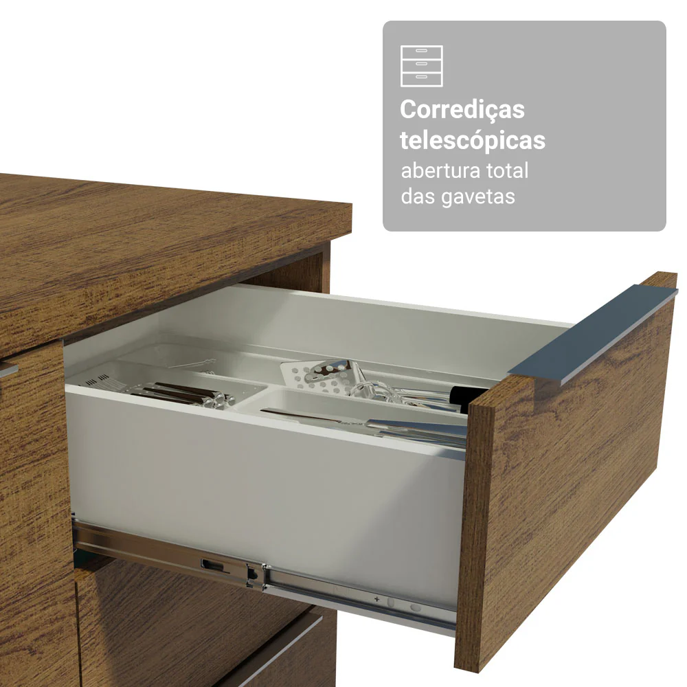 Armário de Cozinha Completa 270cm Rustic Stella Madesa 11 - Image 7