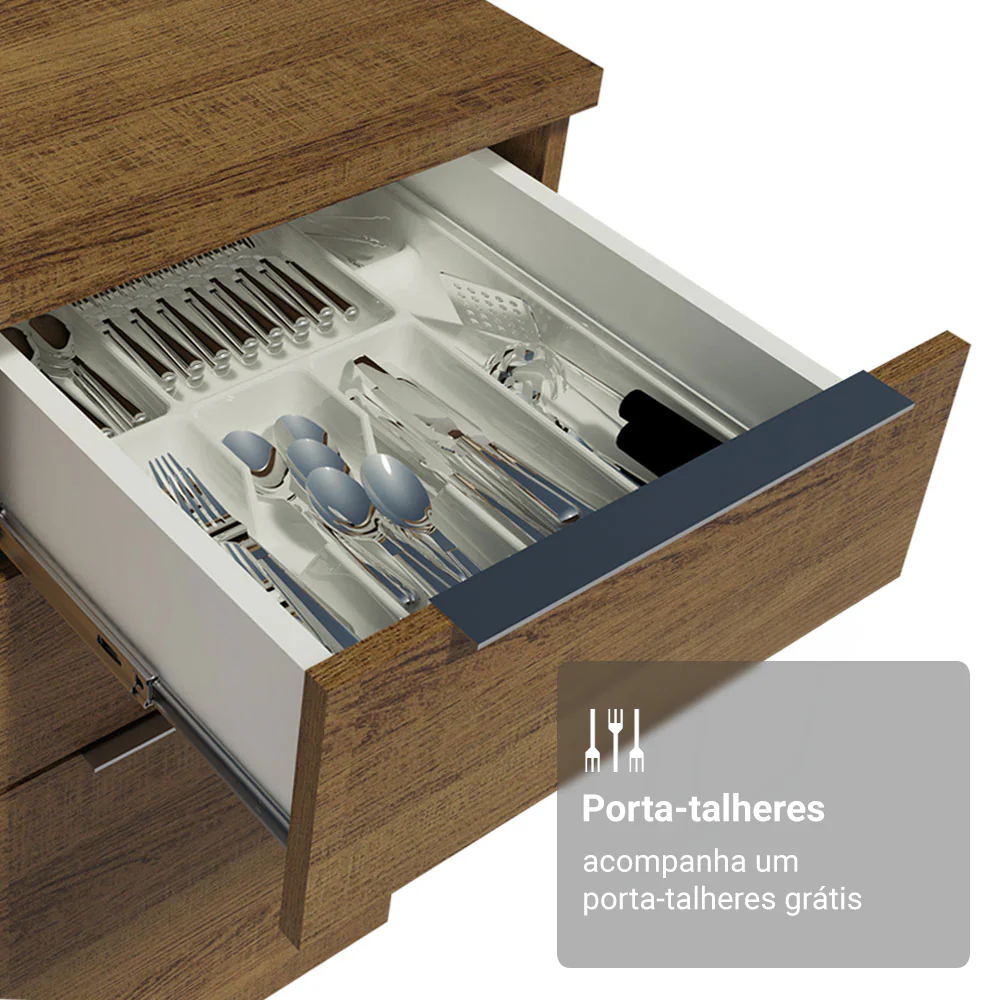 Armário de Cozinha Completa 270cm Rustic Stella Madesa 11 - Image 8
